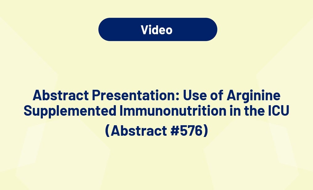 Use of Arginine Supplemented Immunonutrition in the ICU