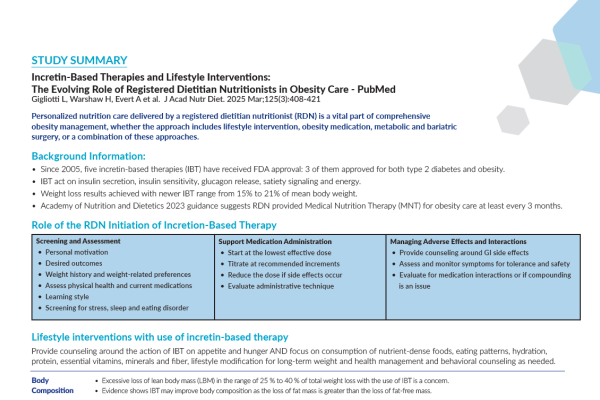 Publication Summary - Nutrition and GLP_1- thumbnail. Publication Summary - Nutrition and GLP_1- thumbnail.